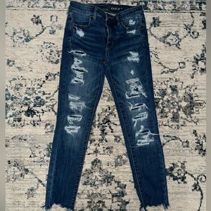 AE Blue Ripped Jeans